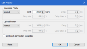 How to set download priority using netbalancer